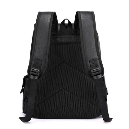 Timeless PU Leather Laptop Backpack