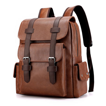 Timeless PU Leather Laptop Backpack