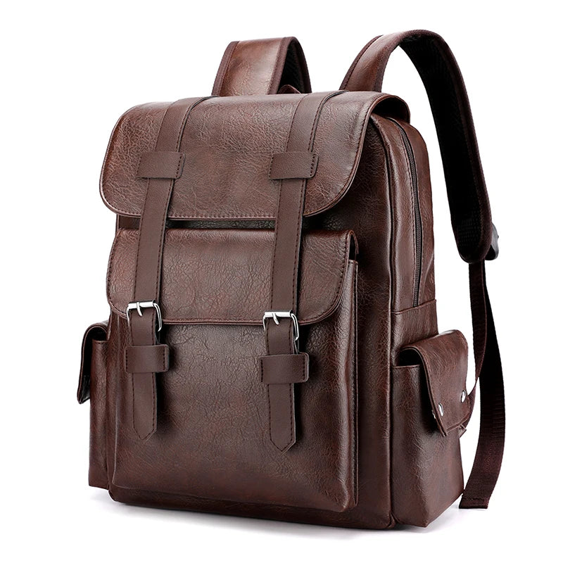 Timeless PU Leather Laptop Backpack