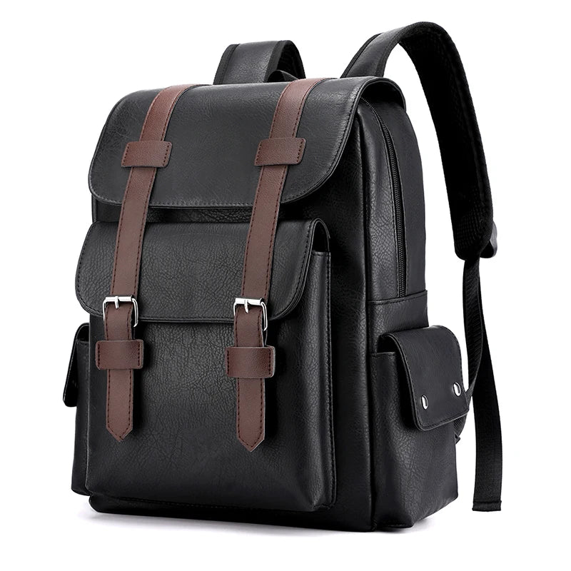 Timeless PU Leather Laptop Backpack